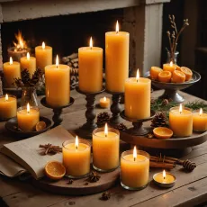 Декор с натуральным акцентом: как свечи из воска и меда преображают пространство